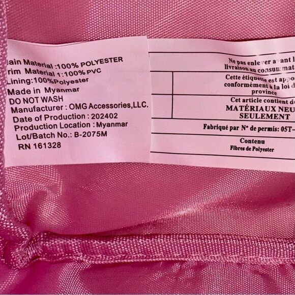 OMG Accessories Glam Ombre Metallic Tie Dye Quilted Pouch Cosmetics Toiletry Bag - Picture 10 of 11